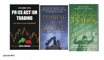TRADING BOOKS BEST COMBO  ( PRICE ACTION TRADING + THE DISCIPLINED TRADER + TRADING IN THE ZONE ) , PAPERBACK , ENGLISH